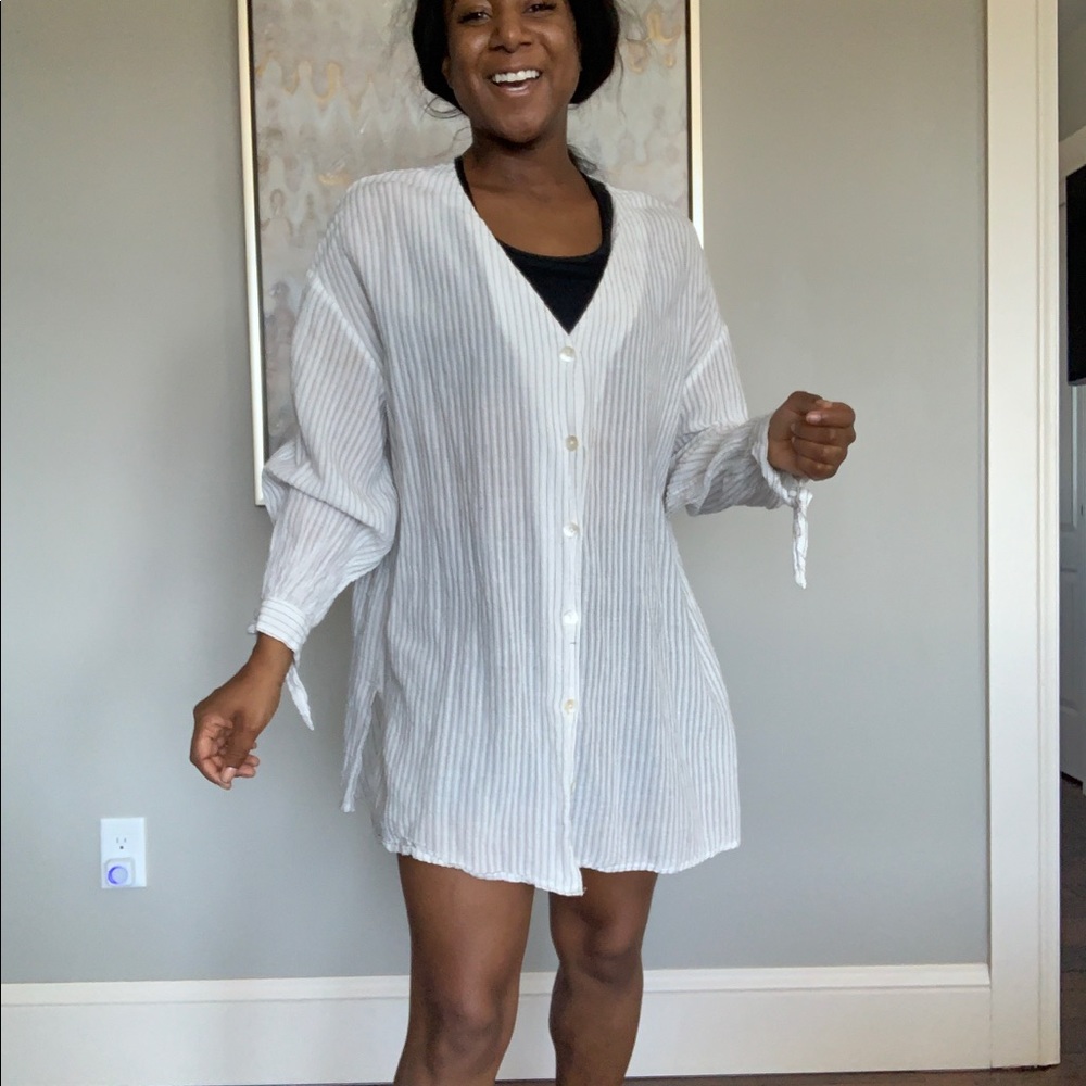 White striped tunic